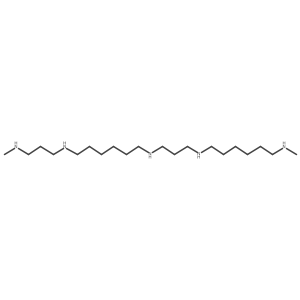1,6-Hexanediamine, N-[3-[[6-(methylamino)hexyl]amino]propyl]-Na(2)-[3-(methylamino)propyl]- Structure