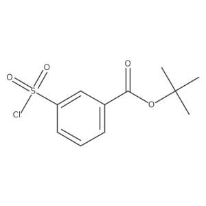 Tert-butyl 3-(chlorosulfonyl)benzoate结构式