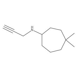 4,4-Dimethyl-N-(prop-2-yn-1-yl)cycloheptan-1-amine结构式