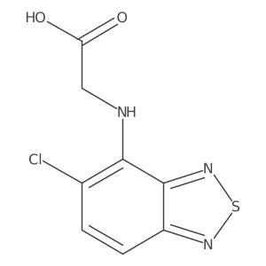 2-(5-Chlorobenzo[c][1,2,5]thiadiazol-4-ylamino)acetic acid结构式