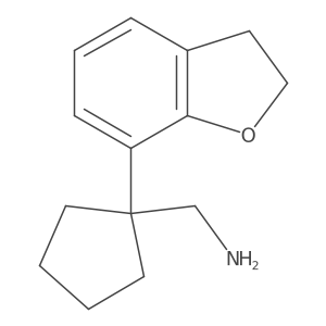 [1-(2,3-Dihydro-1-benzofuran-7-yl)cyclopentyl]methanamine Structure
