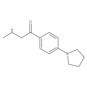 2-(Methylamino)-1-[4-(pyrrolidin-1-yl)phenyl]ethan-1-one Structure