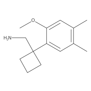 [1-(2-Methoxy-4,5-dimethylphenyl)cyclobutyl]methanamine结构式