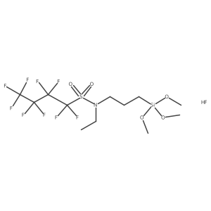 N-Ethyl-N-[3-(trimethoxysilyl)propyl]perfluoro-1-butanesulfonamide结构式