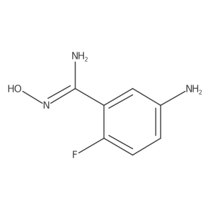 5-Amino-2-fluoro-N'-hydroxybenzene-1-carboximidamide Structure