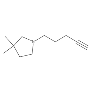 3,3-Dimethyl-1-pent-4-ynylpyrrolidine Structure