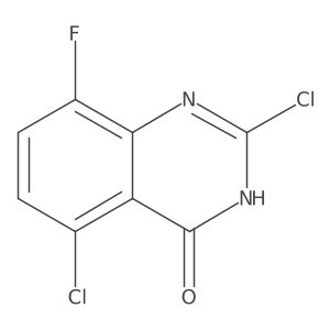 2,5-Dichloro-8-fluoroquinazolin-4-ol结构式