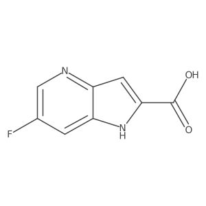 6-fluoro-1H-pyrrolo[3,2-b]pyridine-2-carboxylic acid Structure