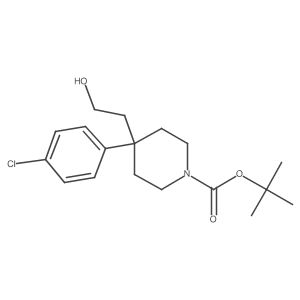Tert-butyl 4-(4-chlorophenyl)-4-(2-hydroxyethyl)piperidine-1-carboxylate Structure