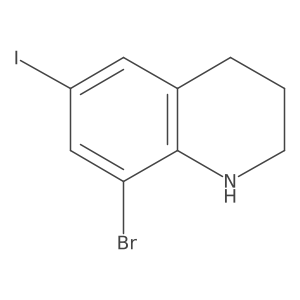8-Bromo-6-iodo-1,2,3,4-tetrahydroquinoline Structure