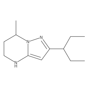 7-methyl-2-(pentan-3-yl)-4H,5H,6H,7H-pyrazolo[1,5-a]pyrimidine Structure