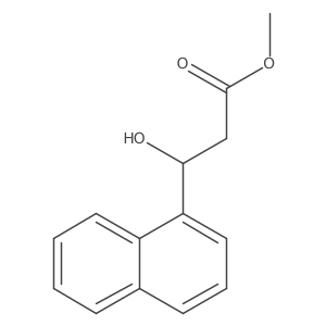 methyl (3R)-3-hydroxy-3-(naphthalen-1-yl)propanoate结构式