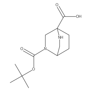 5-(Tert-butoxycarbonyl)-2,5-diazabicyclo[2.2.2]octane-1-carboxylic acid Structure