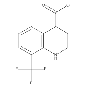 8-(Trifluoromethyl)-1,2,3,4-tetrahydroquinoline-4-carboxylic acid结构式