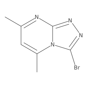 3-Bromo-5,7-dimethyl-[1,2,4]triazolo[4,3-a]pyrimidine结构式