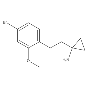 1-[2-(4-Bromo-2-methoxyphenyl)ethyl]cyclopropan-1-amine Structure