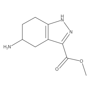 methyl 5-amino-4,5,6,7-tetrahydro-1H-indazole-3-carboxylate Structure