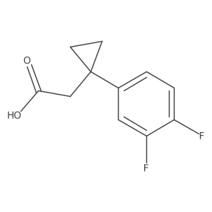 2-(1-(3,4-Difluorophenyl)cyclopropyl)acetic acid Structure