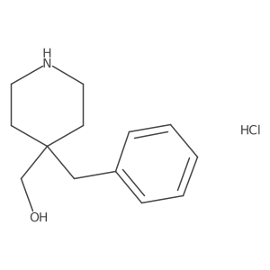 (4-Benzylpiperidin-4-yl)methanol hydrochloride结构式