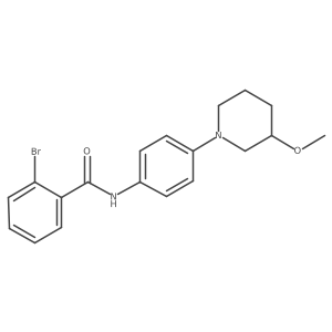 2-Bromo-N-[4-(3-methoxypiperidin-1-YL)phenyl]benzamide结构式