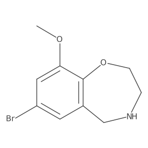 7-Bromo-9-methoxy-2,3,4,5-tetrahydro-1,4-benzoxazepine Structure