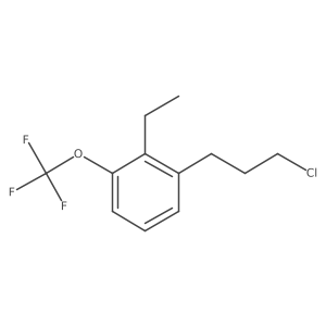 1-(3-Chloropropyl)-2-ethyl-3-(trifluoromethoxy)benzene结构式