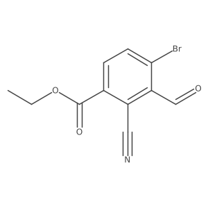 Ethyl 4-bromo-2-cyano-3-formylbenzoate Structure