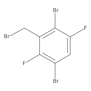 1,4-Dibromo-3-(bromomethyl)-2,5-difluorobenzene结构式