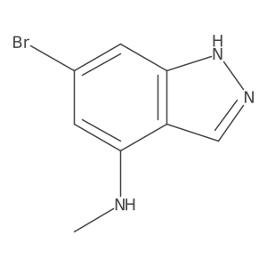 6-bromo-N-methyl-1H-indazol-4-amine Structure