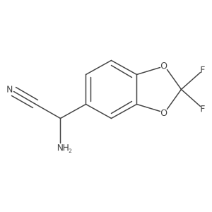2-Amino-2-(2,2-difluorobenzo[D][1,3]dioxol-5-YL)acetonitrile结构式