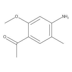 1-(4-Amino-2-methoxy-5-methylphenyl)ethanone结构式