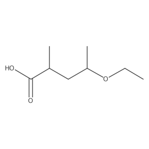 4-Ethoxy-2-methylpentanoic acid Structure