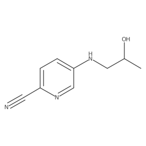 5-{[(2R)-2-hydroxypropyl]amino}pyridine-2-carbonitrile结构式