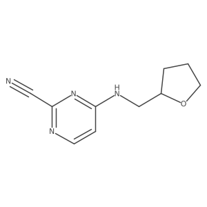 4-{[(Oxolan-2-yl)methyl]amino}pyrimidine-2-carbonitrile结构式
