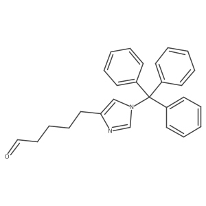 5-(1-Trityl-1H-imidazol-4-yl)pentanal结构式