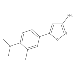 5-[4-(Dimethylamino)-3-fluorophenyl]-1,2-oxazol-3-amine结构式