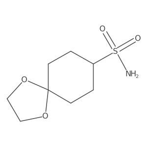1,4-Dioxaspiro[4.5]decane-8-sulfonamide结构式