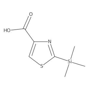 2-(Trimethylsilyl)-1,3-thiazole-4-carboxylic acid结构式