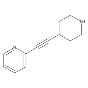 2-(Piperidin-4-ylethynyl)pyridine结构式