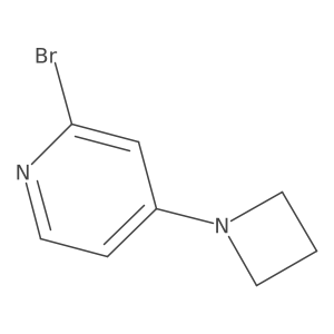 4-(Azetidin-1-yl)-2-bromopyridine结构式
