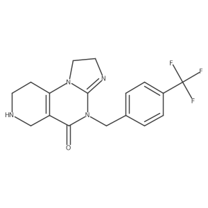 4-(4-(Trifluoromethyl)benzyl)-1,2,6,7,8,9-hexahydroimidazo[1,2-a]pyrido[3,4-e]pyrimidin-5(4H)-one Structure