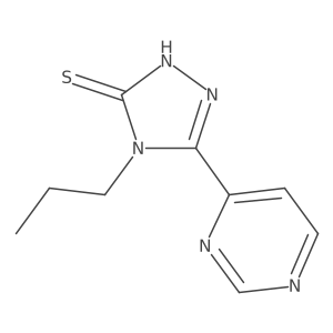 4-propyl-5-(pyrimidin-4-yl)-4H-1,2,4-triazole-3-thiol结构式