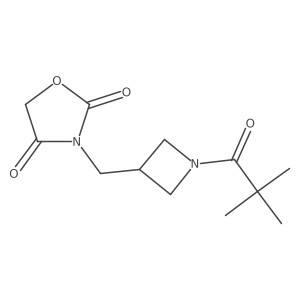 3-((1-Pivaloylazetidin-3-yl)methyl)oxazolidine-2,4-dione结构式