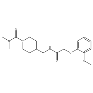 4-((2-(2-methoxyphenoxy)acetamido)methyl)-N,N-dimethylpiperidine-1-carboxamide Structure