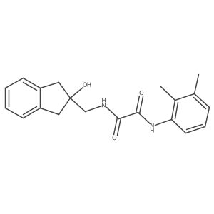 N1-(2,3-dimethylphenyl)-N2-((2-hydroxy-2,3-dihydro-1H-inden-2-yl)methyl)oxalamide结构式