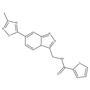N-((7-(3-methyl-1,2,4-oxadiazol-5-yl)-[1,2,4]triazolo[4,3-a]pyridin-3-yl)methyl)thiophene-2-carboxamide Structure