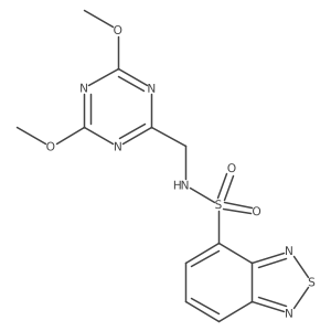 N-((4,6-dimethoxy-1,3,5-triazin-2-yl)methyl)benzo[c][1,2,5]thiadiazole-4-sulfonamide Structure