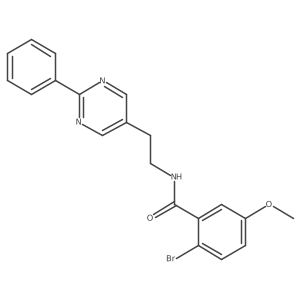 2-bromo-5-methoxy-N-(2-(2-phenylpyrimidin-5-yl)ethyl)benzamide Structure