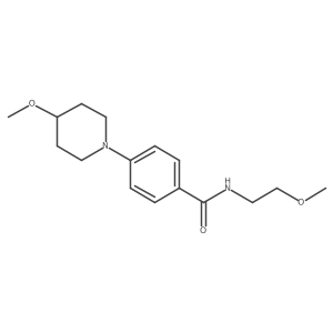 N-(2-methoxyethyl)-4-(4-methoxypiperidin-1-yl)benzamide Structure