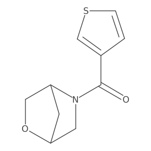 2-Oxa-5-azabicyclo[2.2.1]heptan-5-yl(thiophen-3-yl)methanone Structure
